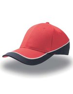 Atlantis Racing Cap mit kontrastierenden Farben, Light Blue/Navy One Size, AT615 – Red/Navy