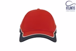 Atlantis Racing Cap with Contrasting Colours, Black/Grey One Size, AT615 – image 3