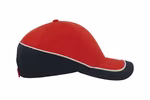 Atlantis Racing Cap with Contrasting Colours, Black/Grey One Size, AT615 – image 6