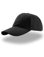 Atlantis Liberty Six Buckle Cap aus Baumwolle – Black