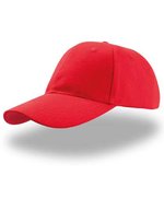 Atlantis Liberty Six Buckle Cap aus Baumwolle, Bottle Green One Size, AT616 – Rosso