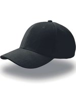 Atlantis Champion Cap aus schwerer Baumwolle, Black One Size, AT624 – Bild 2