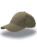 Atlantis Strukturierte Polyester Cap mit Klettverschluss, Red One Size, AT626 – Olive
