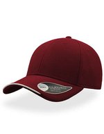 Atlantis Estoril Cap mit vorgebogenem Schirm, Grey One Size, AT627 – Burgundy