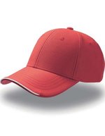 Atlantis Estoril Cap mit vorgebogenem Schirm, Grey One Size, AT627 – Red