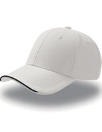 Atlantis Estoril Cap mit vorgebogenem Schirm, Grey One Size, AT627 – White