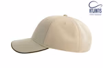 Atlantis Sporty 6-Panel Cap with Velcro Closure, Black/Grey One Size, AT633 – image 5