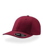 Atlantis Strukturierte 6-Panel-Cap "Pitcher, Burgundy/Grey L/XL, AT635 – Burgundy/Grey
