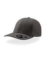 Atlantis Strukturierte 6-Panel-Cap "Pitcher, Burgundy/Grey L/XL, AT635 – Dark Grey/Grey
