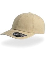 Atlantis Baumwoll-6-Panel-Cap mit Metallverschluss, Black One Size, AT645 – Khaki