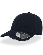 Atlantis Dad Hat Destroyed aus Chino-Baumwolle, Burgundy One Size, AT664 – Navy
