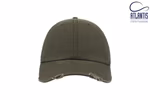 Atlantis Dad Hat Destroyed aus Chino-Baumwolle, Burgundy One Size, AT664 – Bild 3