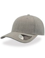Atlantis Beat Cap aus Polyacryl mit Chino-Baumwolle, Black One Size, AT665 – Gris Melange
