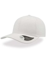Atlantis Beat Cap aus Polyacryl mit Chino-Baumwolle, Black One Size, AT665 – Blanc