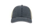 Atlantis Case Cap aus Baumwoll-Twill und Polyester, Black/Stone One Size, AT667 – Bild 3