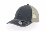 Atlantis Case Cap in twill di Cotone e Poliestere, Black/Stone One Size, AT667 – immagine 7