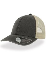 Atlantis Case Cap aus Baumwoll-Twill und Polyester, Black/Stone One Size, AT667 – Bild 2