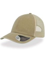 Atlantis Case Cap aus Baumwoll-Twill und Polyester, Black/Stone One Size, AT667 – Kaki/Pierre