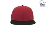 Atlantis Bank Cap mit PVC-Verschluss und Chino-Schirm, Black/Black One Size, AT668 – Bild 3