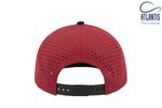Atlantis Bank Cap mit PVC-Verschluss und Chino-Schirm, Black/Black One Size, AT668 – Bild 4