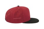 Atlantis Bank Cap mit PVC-Verschluss und Chino-Schirm, Black/Black One Size, AT668 – Bild 6