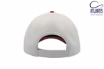 Atlantis Campus Cap mit gebogenem Schirm, Red/White One Size, AT669 – Bild 4
