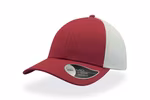 Atlantis Campus Cap mit gebogenem Schirm, Red/White One Size, AT669 – Bild 7