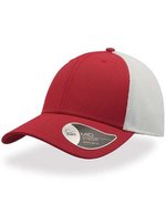 Atlantis Campus Cap mit gebogenem Schirm, Black/White One Size, AT669 – Rouge/Blanc