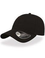 Atlantis Baumwollkappe mit gebogenem Schirm, Black One Size, AT670 – Bild 2