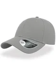Atlantis Casquette en coton avec visière courbée, Black One Size, AT670 – Light Grey