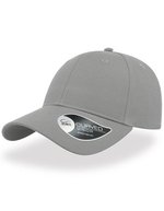 Atlantis Baumwollkappe mit gebogenem Schirm, Black One Size, AT670 – Gris clair