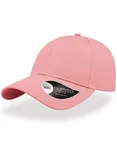 Atlantis Casquette en coton avec visière courbée, Black One Size, AT670 – Light Pink