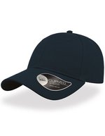 Atlantis Baumwollkappe mit gebogenem Schirm, Black One Size, AT670 – Marine