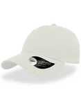 Atlantis Casquette en coton avec visière courbée, Black One Size, AT670 – White