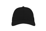 Atlantis Recycelte Baumwoll-Canvas Cap mit Mesh, Black/Black One Size, AT671 – Bild 3