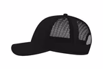 Atlantis Recycelte Baumwoll-Canvas Cap mit Mesh, Black/Black One Size, AT671 – Bild 4