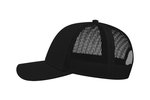Atlantis Recycelte Baumwoll-Canvas Cap mit Mesh, Black/Black One Size, AT671 – Bild 4