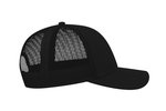 Atlantis Recycelte Baumwoll-Canvas Cap mit Mesh, Black/Black One Size, AT671 – Bild 5