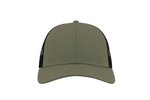 Atlantis Recycelte Baumwoll-Canvas Cap mit Mesh, Black/Black One Size, AT671 – Bild 7