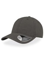Atlantis Groovy Cap aus Baumwoll-Canvas, Burgundy One Size, AT675 – Dark Grey