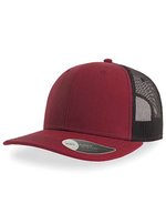 Atlantis Sonic Cap aus Baumwolle-Polyester-Mix, Black One Size, AT679 – Cardinale Rosso/Nero