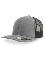 Atlantis Sonic Cap aus Baumwolle-Polyester-Mix, Black One Size, AT679 – Grigio Melange/Nero
