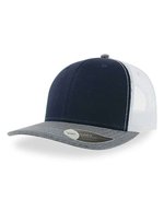 Atlantis Sonic Cap aus Baumwolle-Polyester-Mix, Black One Size, AT679 – Navy/Grey Melange/White