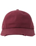 Atlantis Dad Hat aus recycelter Baumwolle mit Destroyed-Effekt, Black One Size, AT682 – Cardinal Rouge
