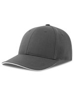 Atlantis Liberty Sandwich-S Cap aus Baumwoll-Twill, Black/Black One Size, AT684 – Dark Grey/White