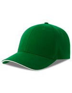 Atlantis Liberty Sandwich-S Cap aus Baumwoll-Twill, Black/Black One Size, AT684 – Green/White