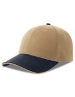 Atlantis Liberty Sandwich-S Cap aus Baumwoll-Twill, Black/Black One Size, AT684 – Khaki/Navy