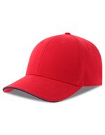 Atlantis Liberty Sandwich-S Cap aus Baumwoll-Twill, Black/Black One Size, AT684 – Red/Navy