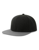 Atlantis Recyceltes Polyester Snapback Cap, Cardinal Red One Size, AT685 – Noir/Gris