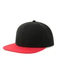 Recycled Polyester Snapback Cap – Black/Red